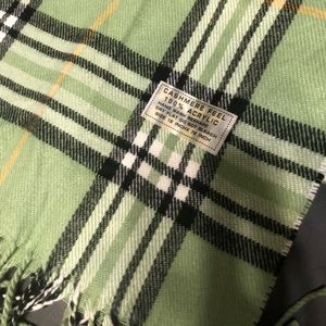 Green and black plaid scarf. NWOT